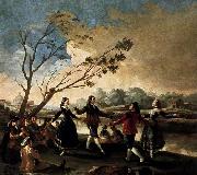 Francisco de goya y Lucientes Dance of the Majos at the Banks of Manzanares oil on canvas